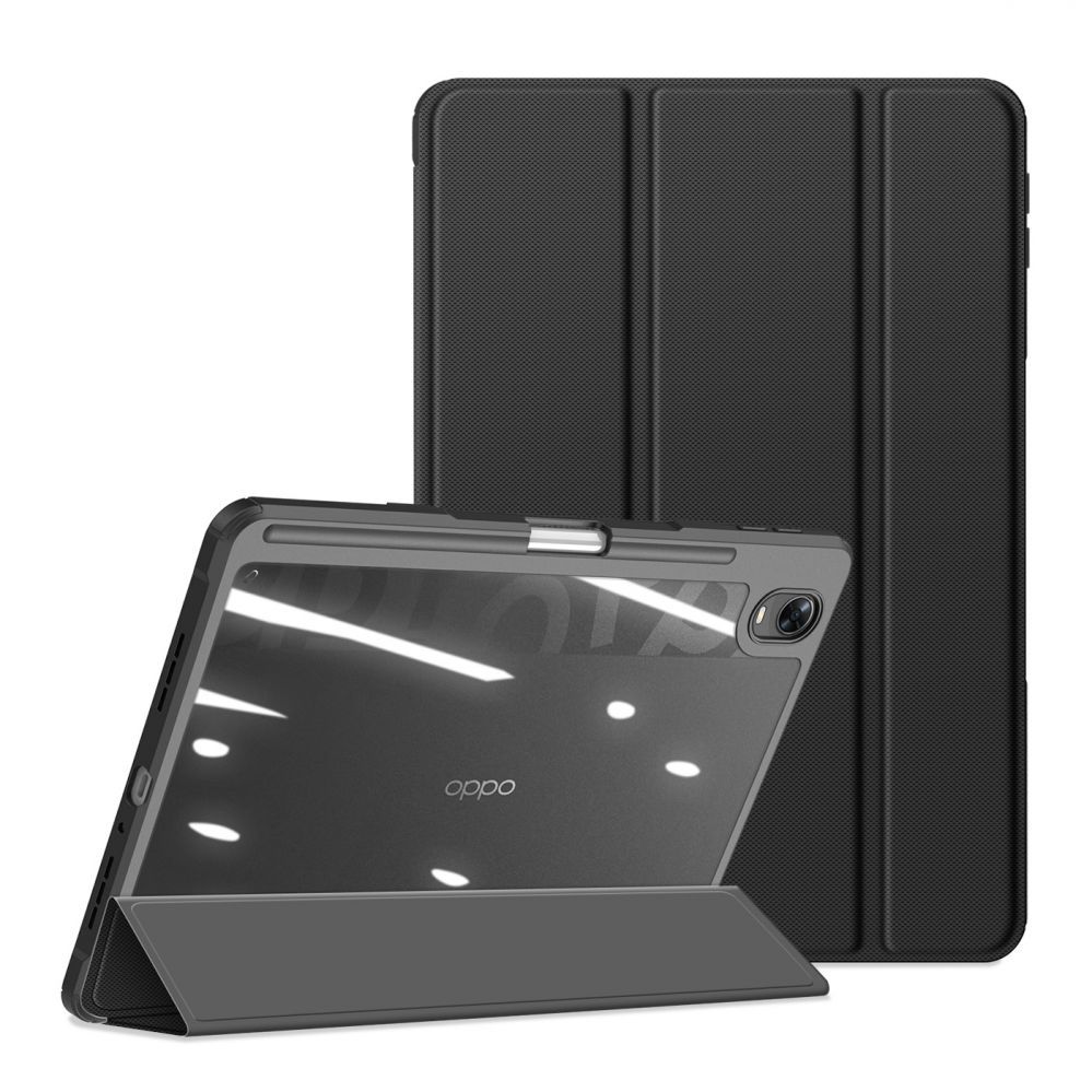 Tagakaaned Dux Ducis Dux Ducis Toby Armored Flip Smart Case for Oppo Pad with Stylus Holder Black