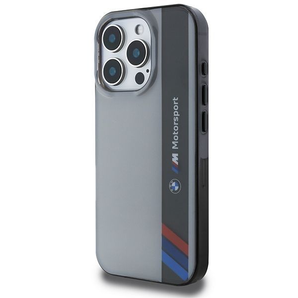 Other Phone Accessory BMW BMW Motosport IML Vertical Stripe iPhone 16 Pro Max Case - Gray