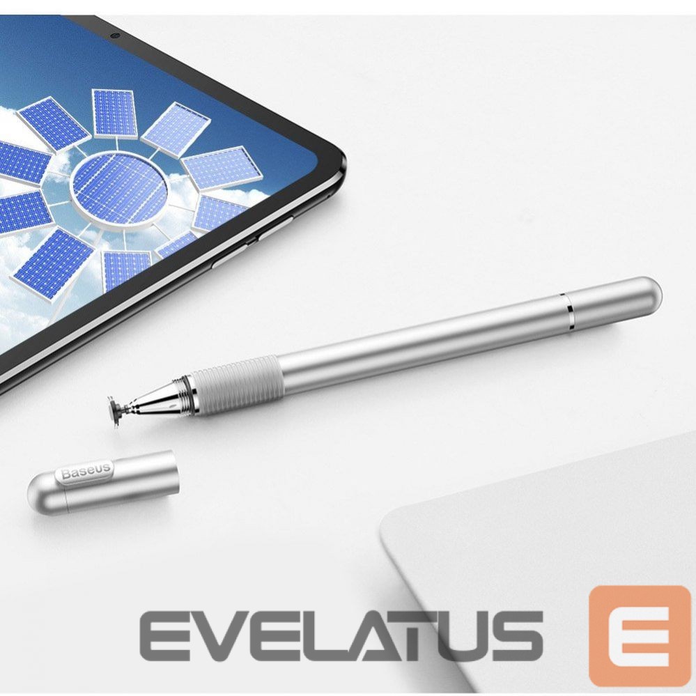 Puutepliiats Baseus Baseus Golden Cudgel ACPCL-0S double-sided stylus for tablets, phones with gel pen - silver