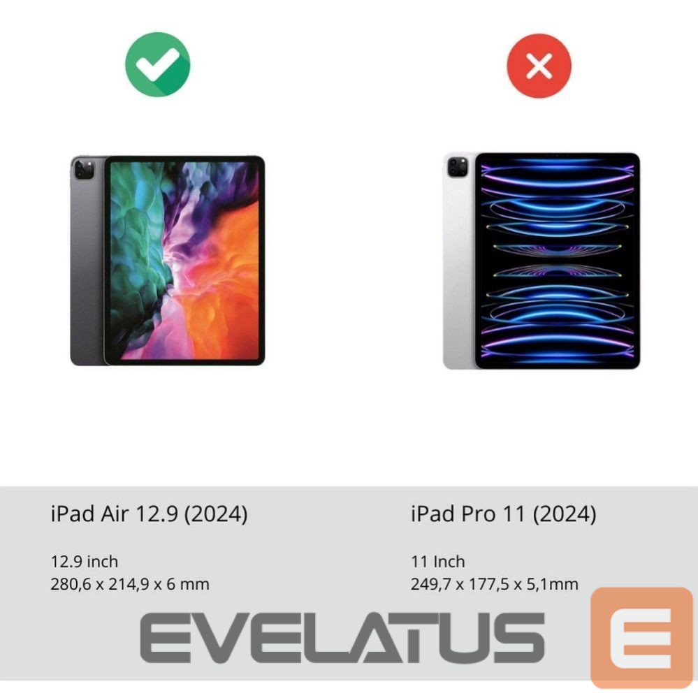 Kaaned Dux Ducis DUX DUCIS case UNID foldable with pencil storage for iPad Air 13 (2024) / Pad Pro 12.9 (2018/2020/2021/2022) black