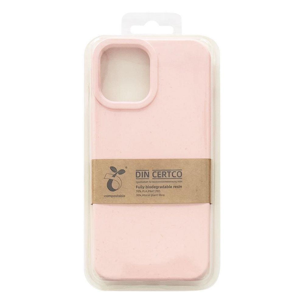 Aizmugurējais vāciņš Hurtel Eco Case case for iPhone 14 Pro silicone degradable cover pink