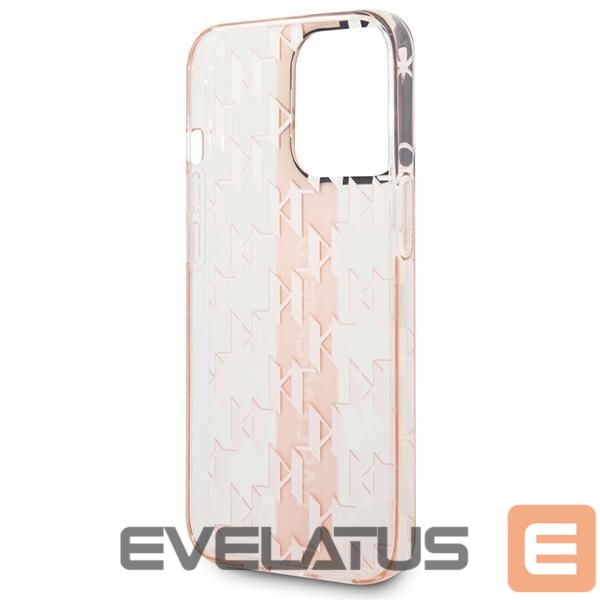 Back panel cover Karl Lagerfeld Karl Lagerfeld KLHCP14LHKLSPCP iPhone 14 Pro 6.1 "hardcase pink / pink Mono Vertical Stripe