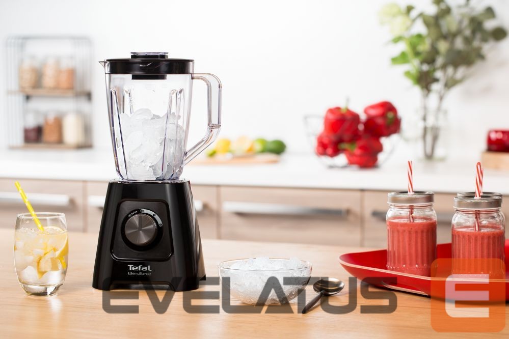 Mikserid ja blenderid TEFAL Blender BL420838 BlendForce Tabletop, 600 W, Jar material Plastic, Jar capacity 1.25 L, Ice crushing, Black