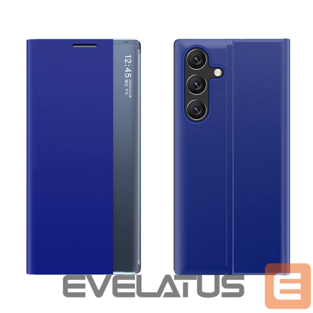 Back panel cover Hurtel New Sleep Case Flip Cover with Stand Function for Samsung Galaxy A26 - Blue