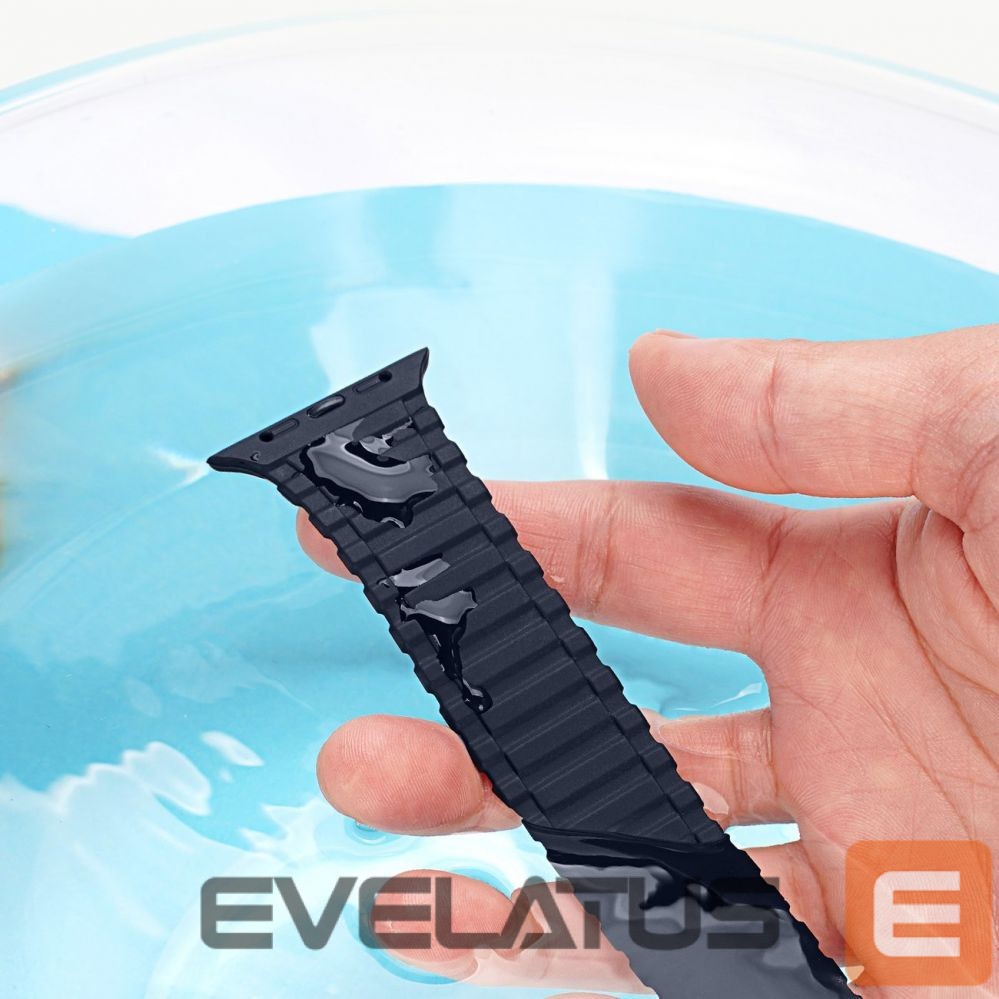 Dirželis Dux Ducis Dux Ducis Strap (Armor Version) Apple Watch Ultra, SE, 9, 8, 7, 6, 5, 4, 3, 2, 1 (49, 45, 44, 42 mm) Silicone Magnetic Band Bracelet Blue