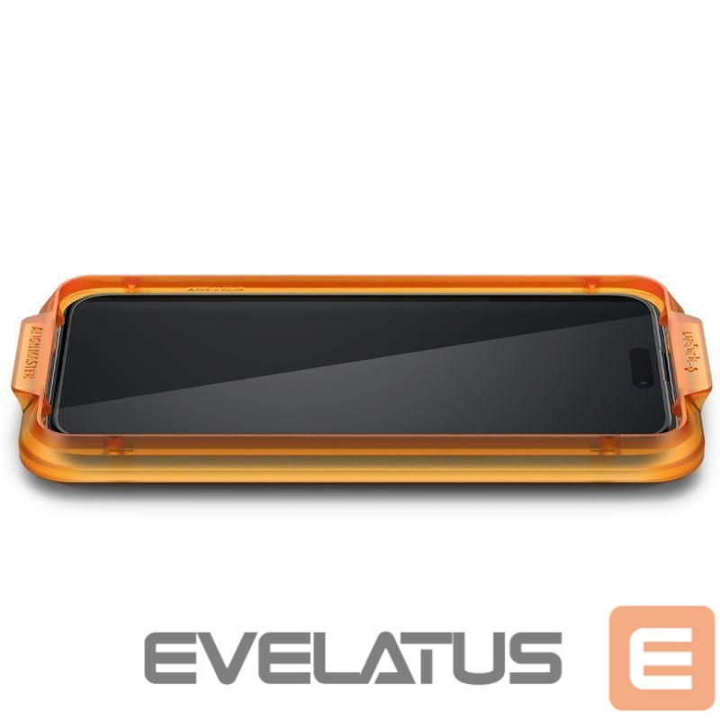 Aizsargstikls Spigen Spigen ALM Glass FC tempered glass for iPhone 15 - black 2 pcs.