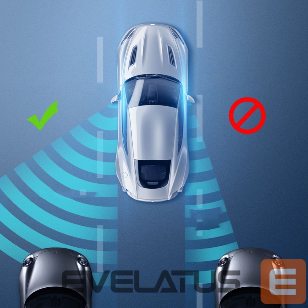 Autotarvikud Baseus Baseus Full-view Blind-spot Mirror 2x additional car side mirror convex blind spot black (ACMDJ-01)