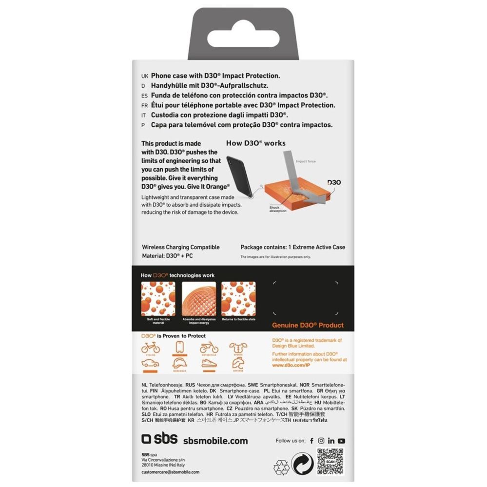 Aizmugurējais vāciņš SBS Extreme Active Case iPhone 16E