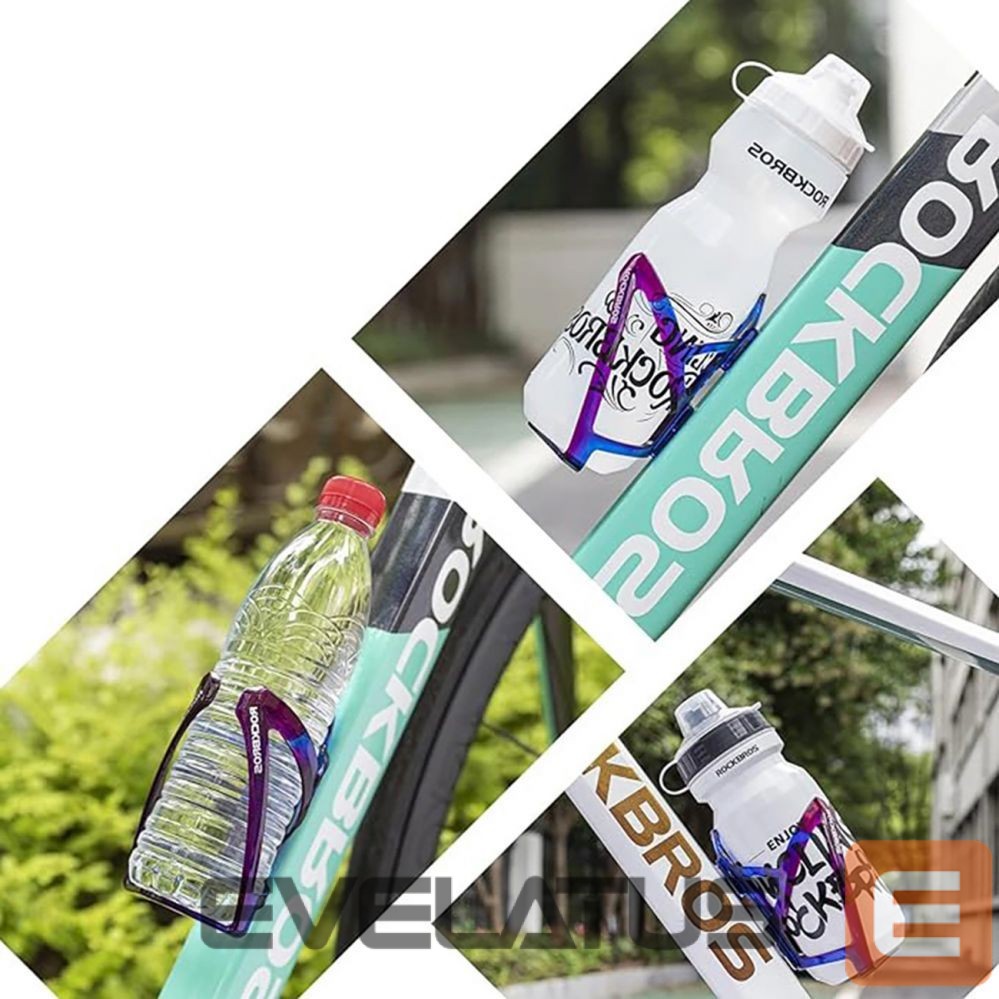 Bicycle accessory Rockbros Rockbros FK338 bicycle holder for water bottle - blue and purple