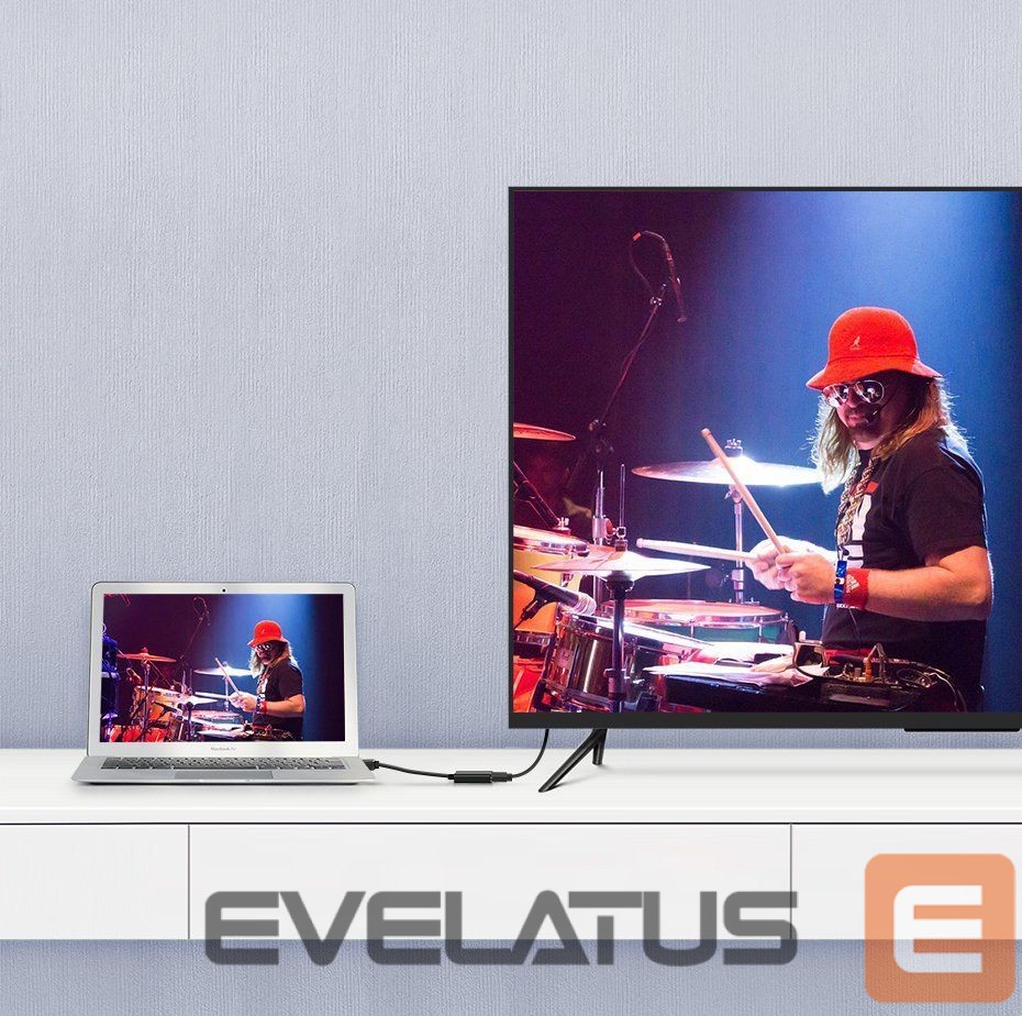 Kaabel Ugreen Cable from DisplayPort (Male) to HDMI (Female) (Unidirectional) 1080P 60Hz 12bit Black (40362)