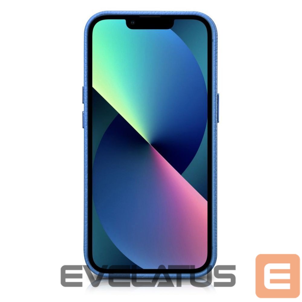 Tagakaaned iCarer iCarer Litchi Premium Leather Case iPhone 14 Pro Magnetic Leather Case with MagSafe Light Blue (WMI14220710-LB)