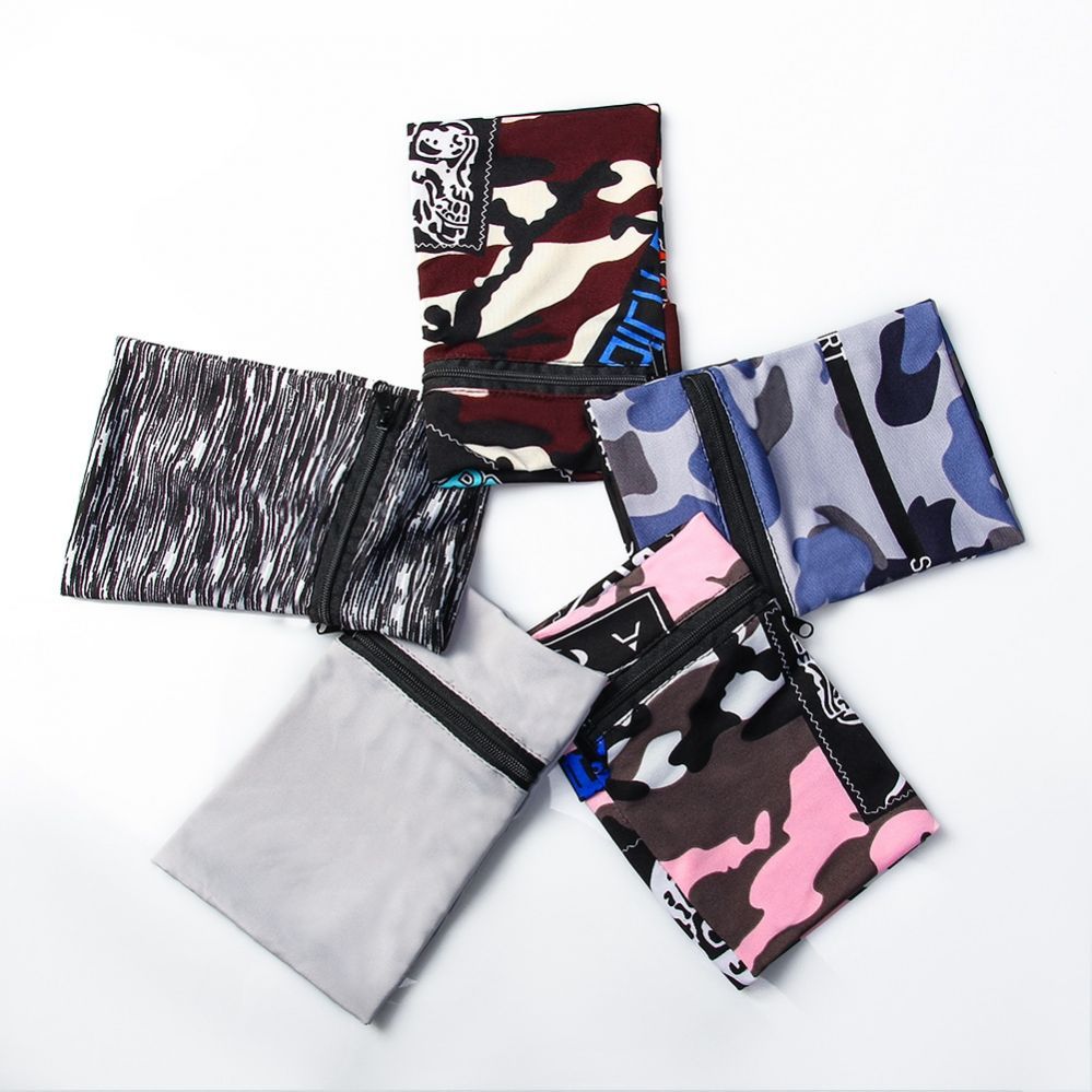 The others Hurtel Fabric armband armband for running fitness stripes white / black