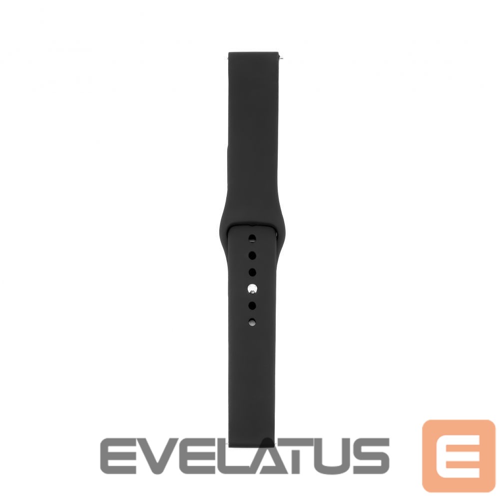 Strap Connect 20mm Silicone Loop Watch Strap (S/M 110mm) Black