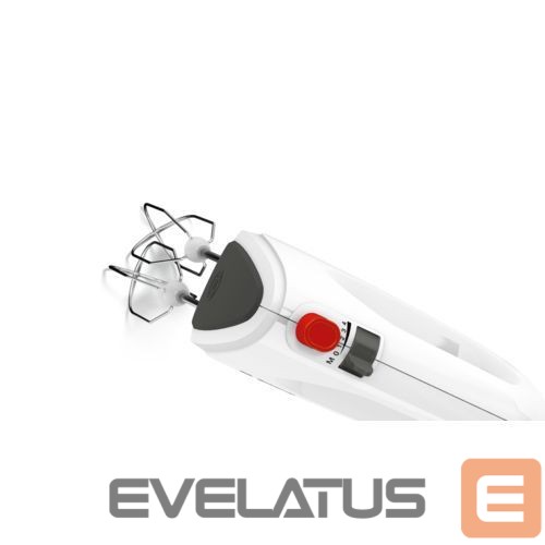 Mikserid ja blenderid Bosch Hand Mixer MFQ22100 CleverMixx 375 W, Number of speeds 4, Turbo mode, White/Dark Grey