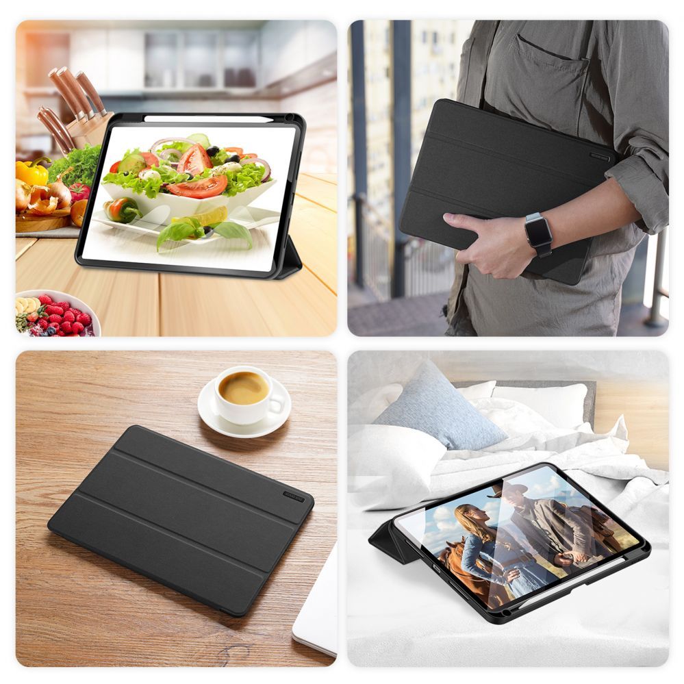 Tagakaaned Dux Ducis - Dux Ducis Domo flip and smart sleep case for iPad Pro 11" 2024 - black