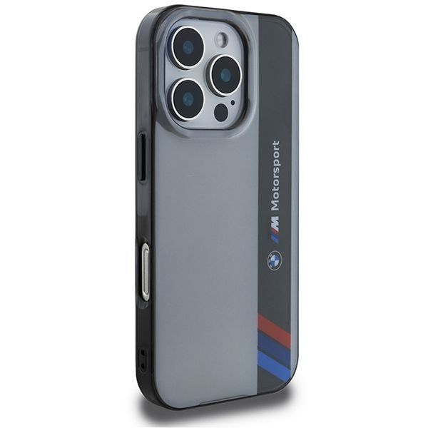 Other Phone Accessory BMW BMW Motosport IML Vertical Stripe iPhone 16 Pro Max Case - Gray