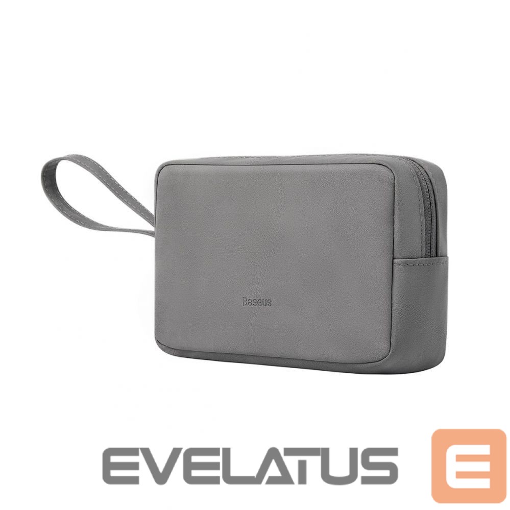 Back panel cover Baseus Baseus EasyJourney Series small travel bag phone pouch, headphones and other small items gray