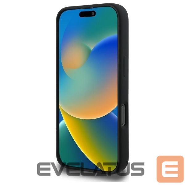 Tagakaaned Karl Lagerfeld Karl Lagerfeld Silicone Case Heads Print MagSafe for iPhone 16 Pro - Black