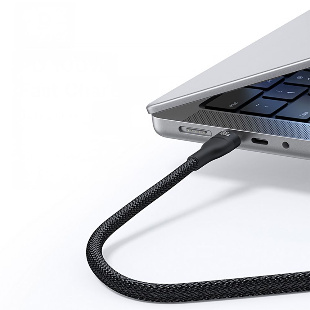 Cable Baseus Baseus Flash Series 3 3in1 cable 100W USB-C - USB-C+USB-C+ Lightning 1.5m + 3 x 0.25 m - black