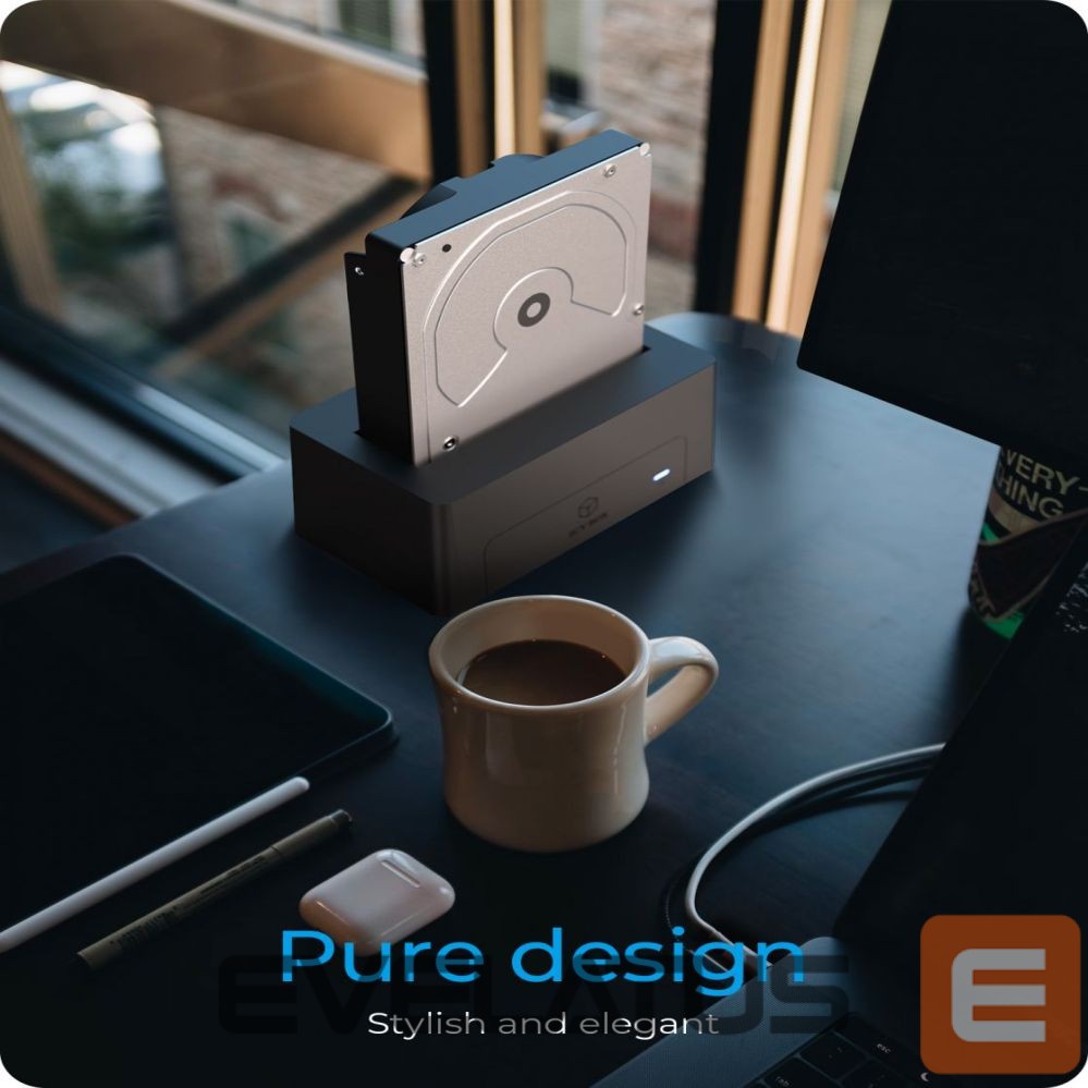 Cita datorprece Raidsonic Icy Box IB-1121-U3 DockingStation for 1x 2.5"/3.5" SATA I/II/III, USB 3.2 Gen 1, Power Supply, Black