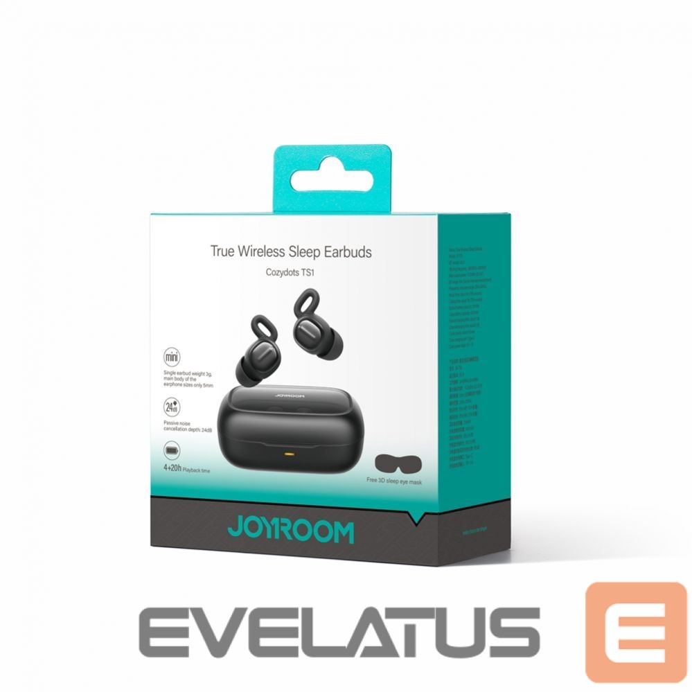 Kõrvaklapid Joyroom Joyroom JR-TS1 Cozydots Series TWS headphones with Bluetooth 5.3 and noise cancellation - black