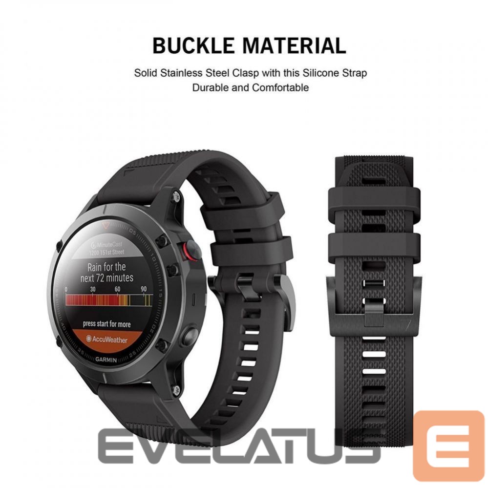 Siksniņa Tech-Protect Tech-Protect Smooth case for Garmin Fenix 5 / 6 / 6 Pro / 7 - black