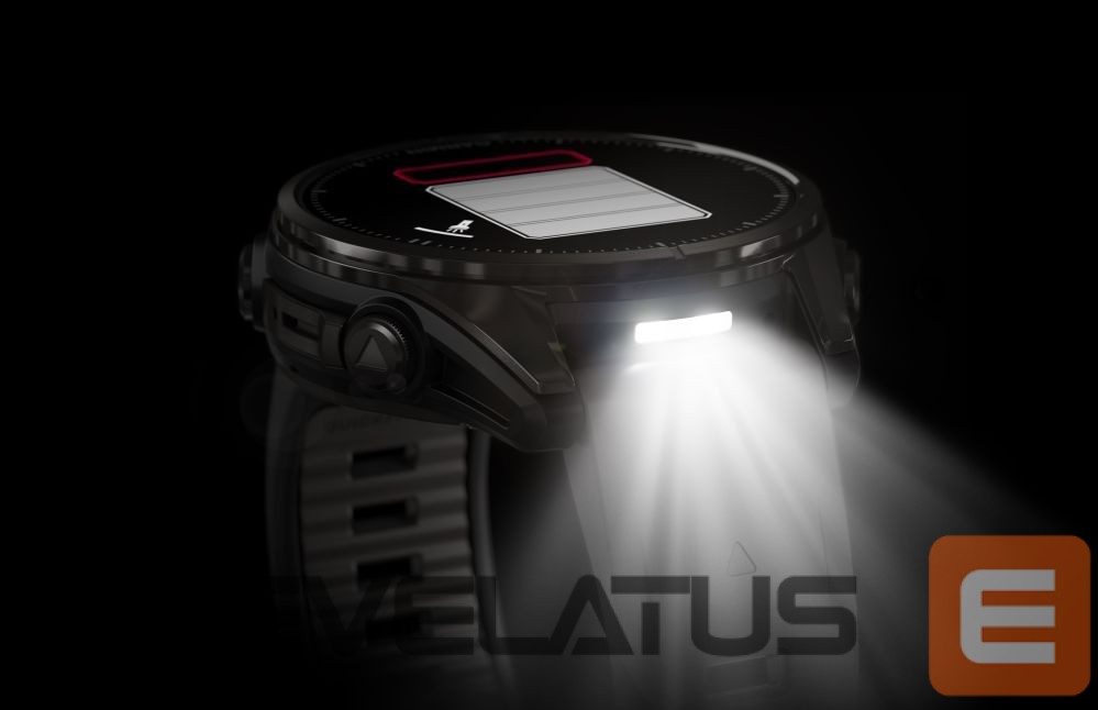 Viedpulksteni Garmin Fenix 8 – 43 mm, AMOLED Sapphire, Carbon grey DLC titanium with Black/pebble grey silicone band/ 010-02903-21