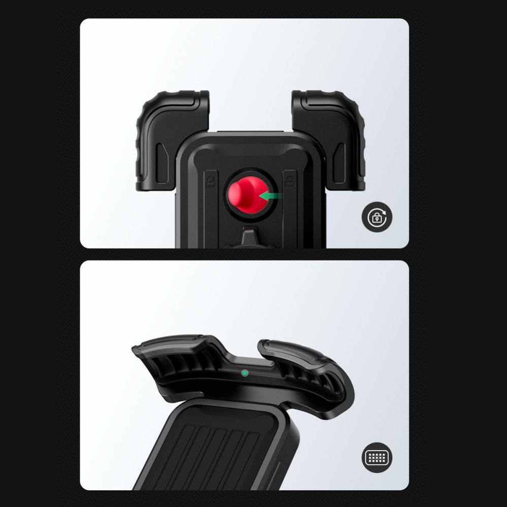 Automaatne hoidja Ugreen Universal Bike Phone Holder for Bike Motorcycle Handlebar (LP494 Black) Black