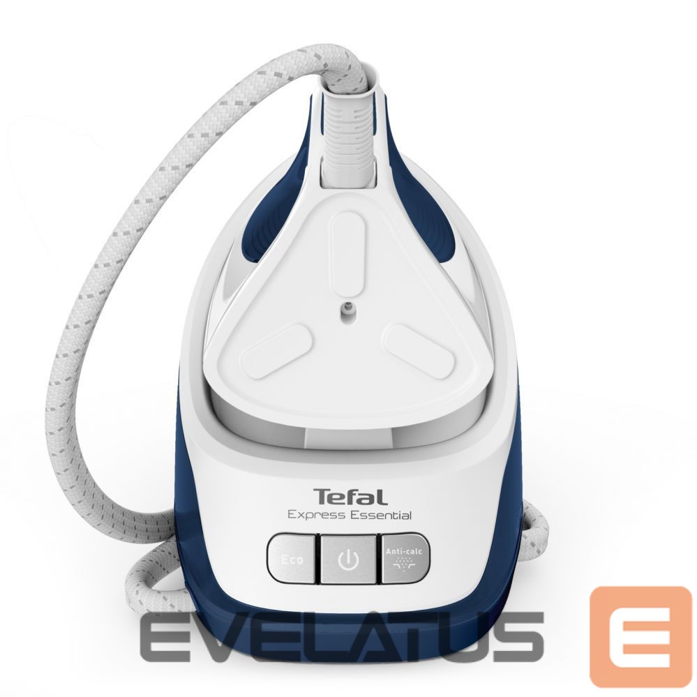 Iron TEFAL | Express Essential Steam Station | SV6116E0 | 2200 W | 1.4 L | 5 to 6 bar | Auto power off | Vertical steam function | Calc-clean function | White/ Blue