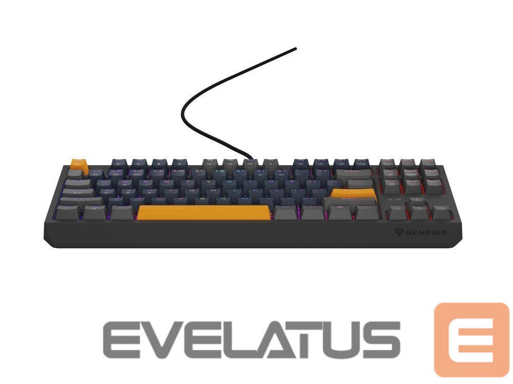 Arvuti klaviatuur Genesis THOR 230 | Mechanical Gaming Keyboard | Wired | US | Naval Blue Positive | USB Type-A | Outemu Panda