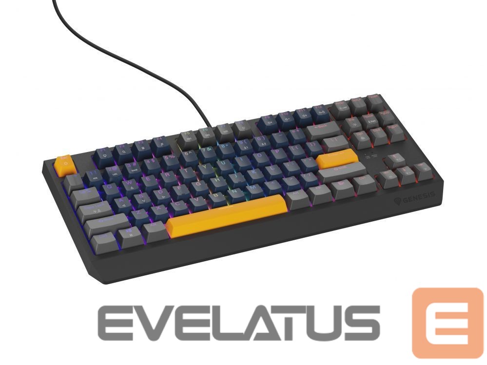 Arvuti klaviatuur Genesis THOR 230 | Mechanical Gaming Keyboard | Wired | US | Naval Blue Positive | USB Type-A | Outemu Panda