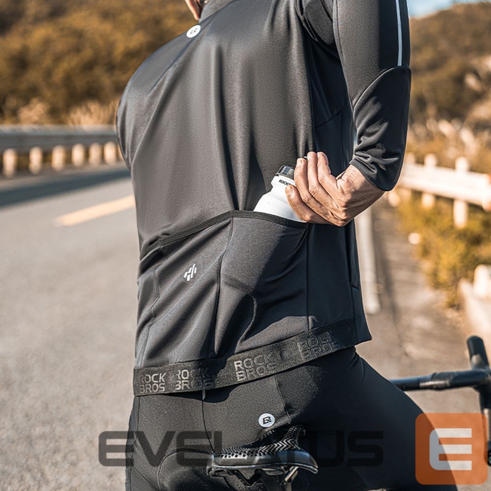 Cita prece Rockbros Rockbros 15400002004 long sleeve cycling jersey autumn/winter XL - black