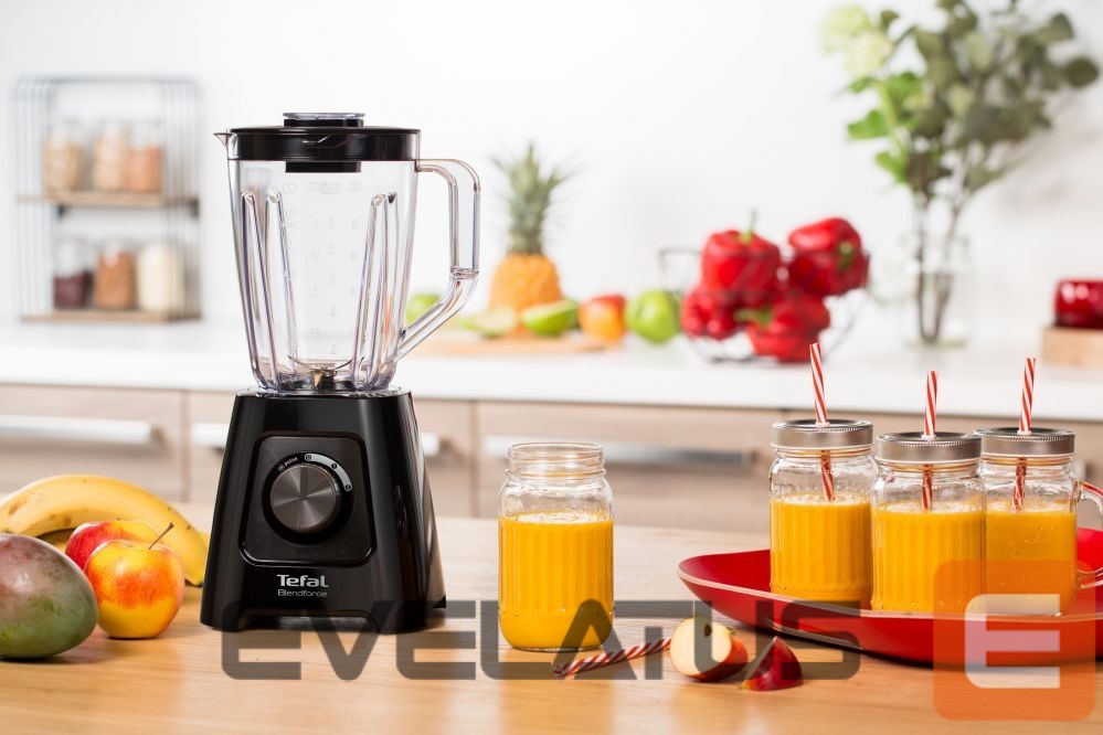 Mikserid ja blenderid TEFAL Blender BL420838 BlendForce Tabletop, 600 W, Jar material Plastic, Jar capacity 1.25 L, Ice crushing, Black