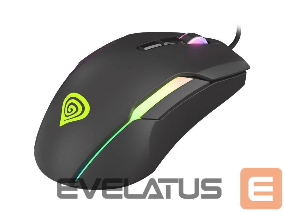 Computer mouse Genesis Xenon 220 Gaming Mouse, 500 - 6400DPI, Wired, Black