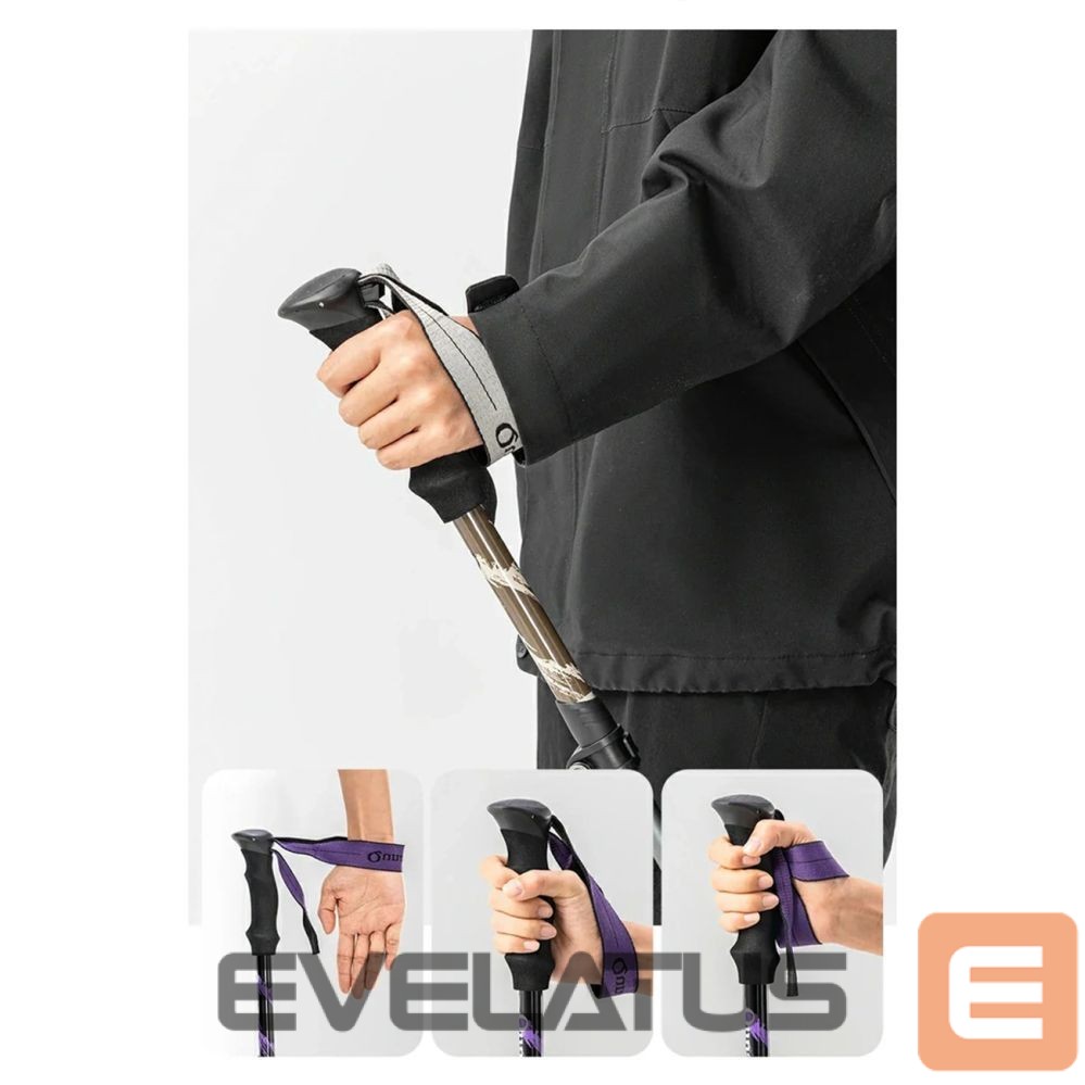 Citas preces Qunature Qunature Nordic Walking Trekking Poles Aluminum 110 - 130 cm - Purple