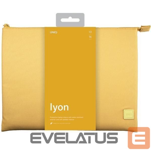 Hoidjad ja alused UNIQ Uniq Lyon Waterproof RPET case for a 14" laptop - yellow