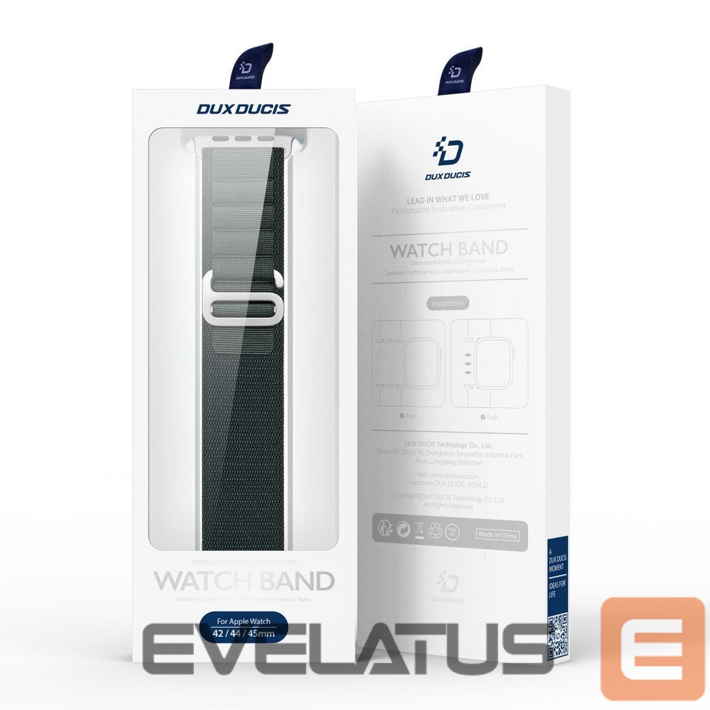 Strap Dux Ducis Sport strap with buckle for Apple Watch 9 / 8 / 7 / 6 / SE / 5 / 4 / 3 / 2 / 1 (41, 40, 38 mm) Dux Ducis Strap GS Version - green Green