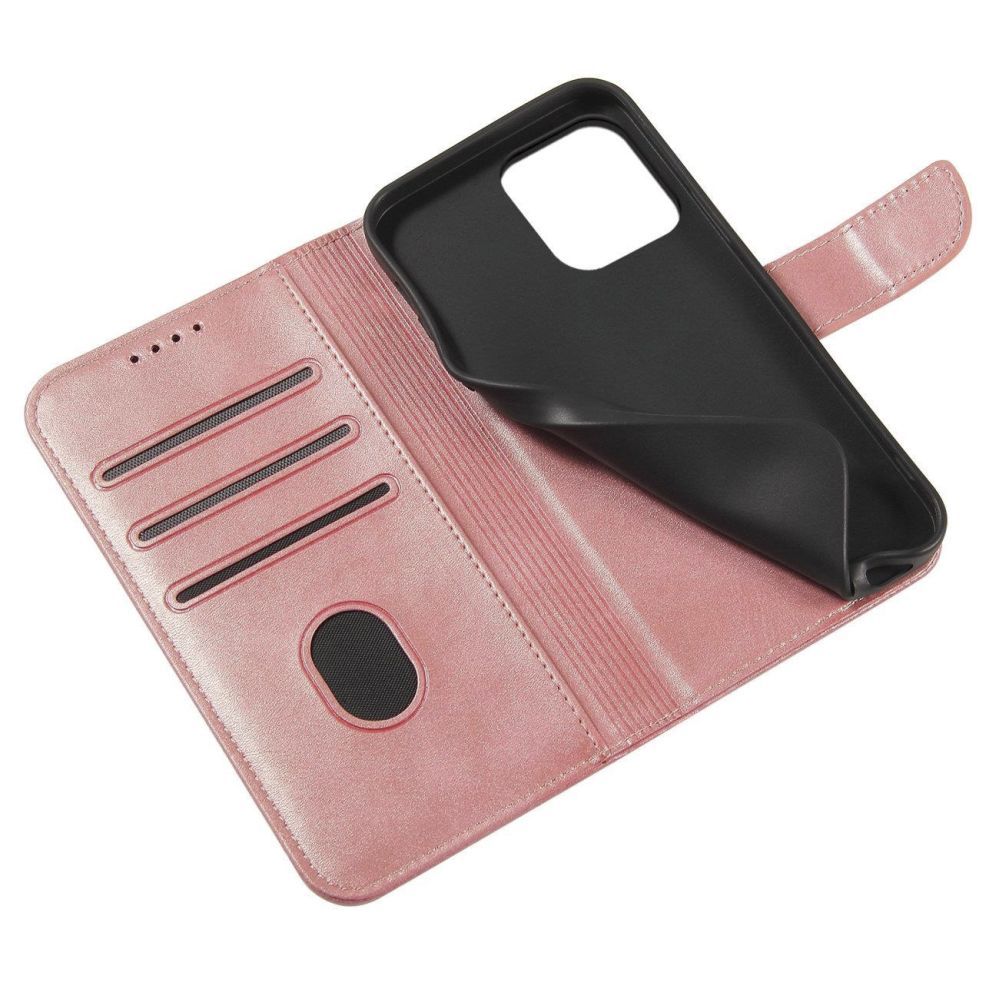 Tagakaaned Hurtel Magnet Case with flap for iPhone 16e - pink