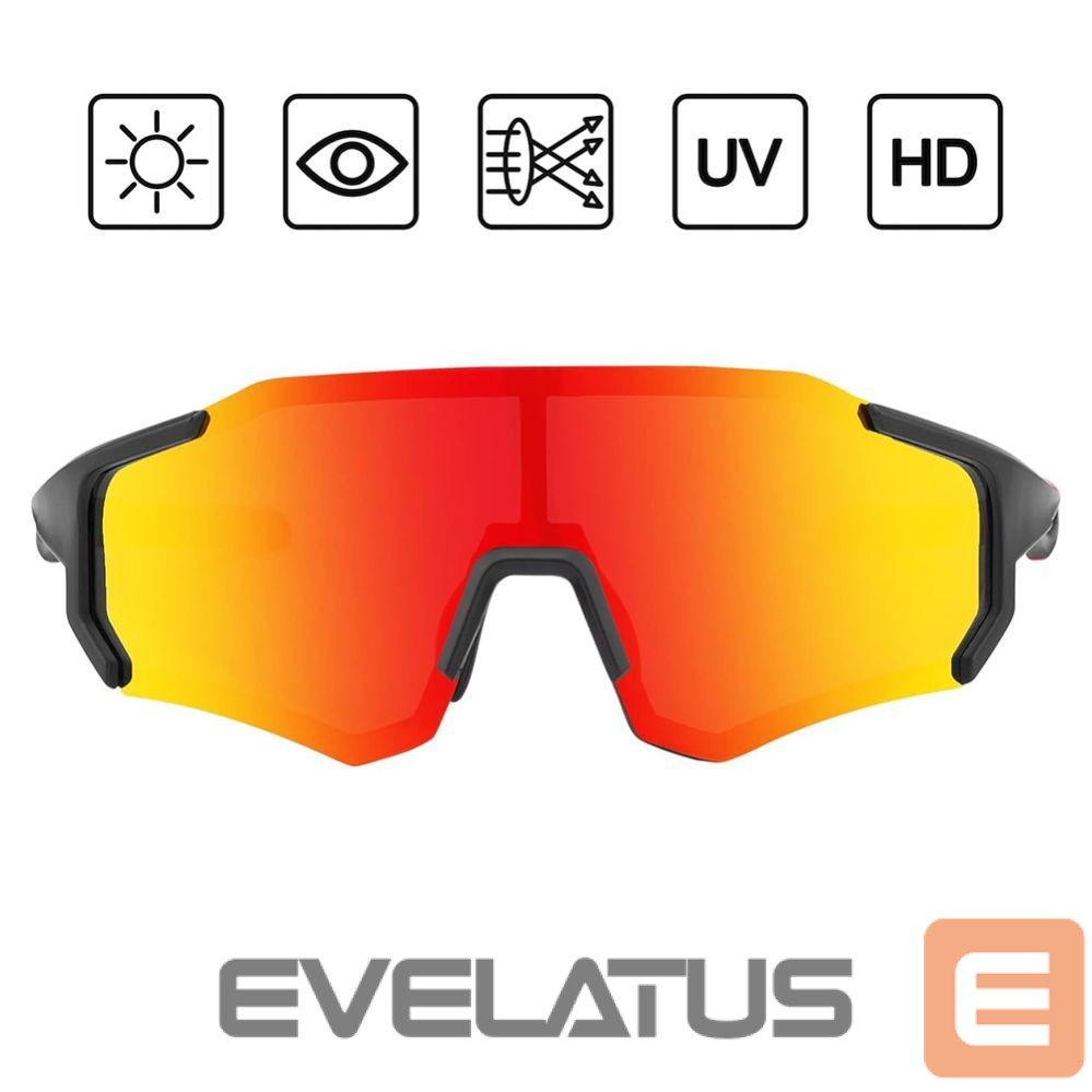 Bicycle accessory Rockbros Rockbros 10182 polarizing cycling glasses - red