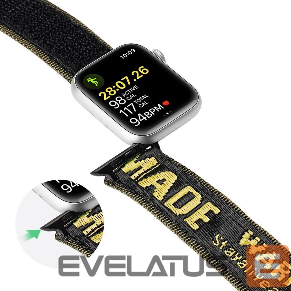 Rihm Dux Ducis Dux Ducis Strap (Outdoor Version) Apple Watch Ultra strap, SE, 9, 8, 7, 6, 5, 4, 3, 2, 1 (49, 45, 44, 42 mm) nylon strap yellow bracelet