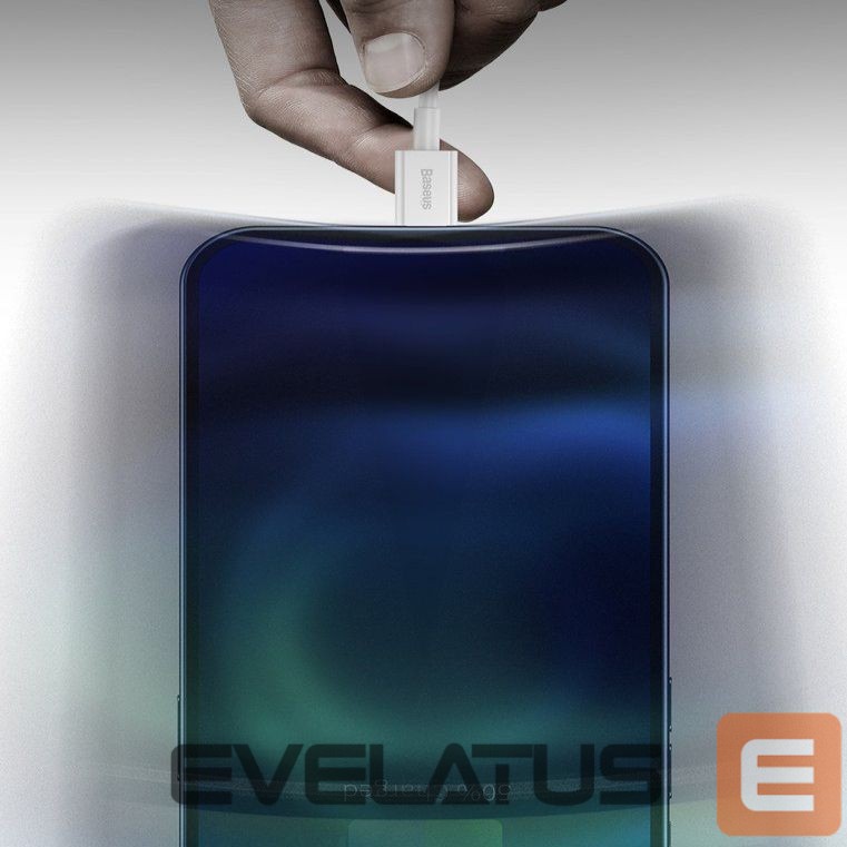 Kabelis Baseus Baseus Superior USB - Lightning cable 2.4A 0.25 m White (CALYS-02)