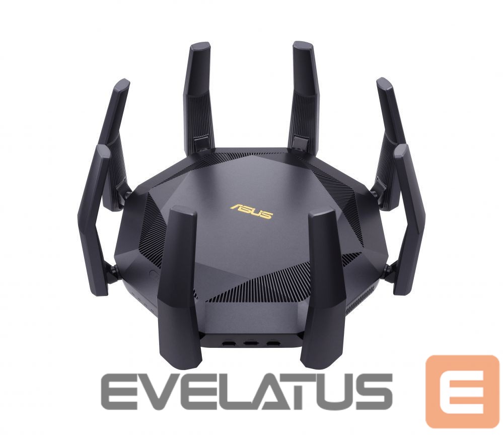 Routers Asus AX6000 Dual Band Router RT-AX89X 802.11ax, 10/100/1000 Mbit/s, Ethernet LAN (RJ-45) ports 8, Antenna type 8xExternal, 2xUSB 3.1 Gen 1