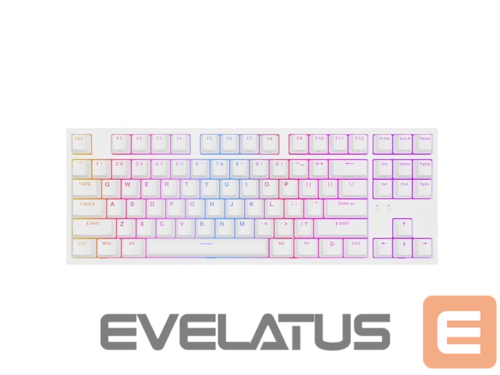 Arvuti klaviatuur Genesis Mechanical Gaming Keyboard THOR 404 TKL RGB Mechanical Gaming Keyboard Wired US Gateron Yellow Pro USB Type-A 1005 g