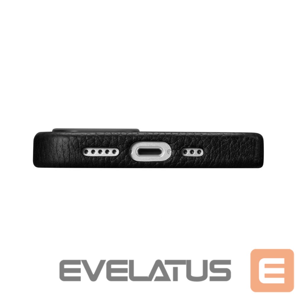 Tagakaaned iCarer iCarer Litchi Premium Leather Case iPhone 14 Plus Magnetic Leather Case with MagSafe Black (WMI14220711-BK)