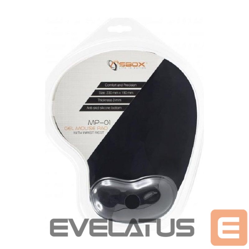 Mouse pad Sbox MP-01B black Gel Mouse Pad