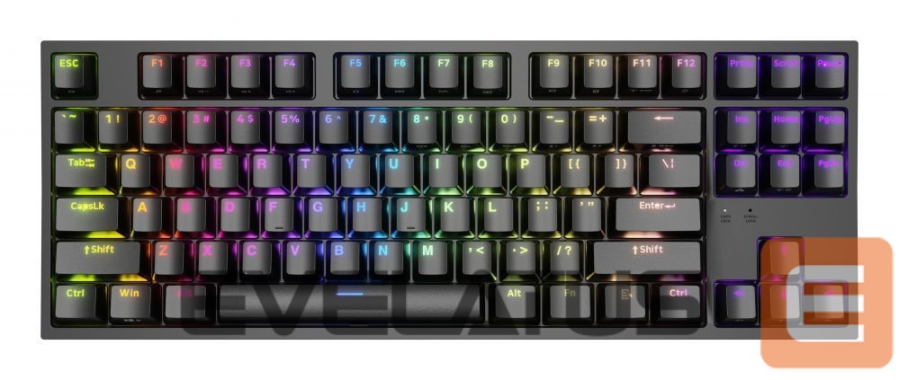 Computer keyboard Genesis Mechanical Gaming Keyboard THOR 404 TKL RGB Mechanical Gaming Keyboard Wired US Kailh Box Brown V2 USB Type-A 1005 g