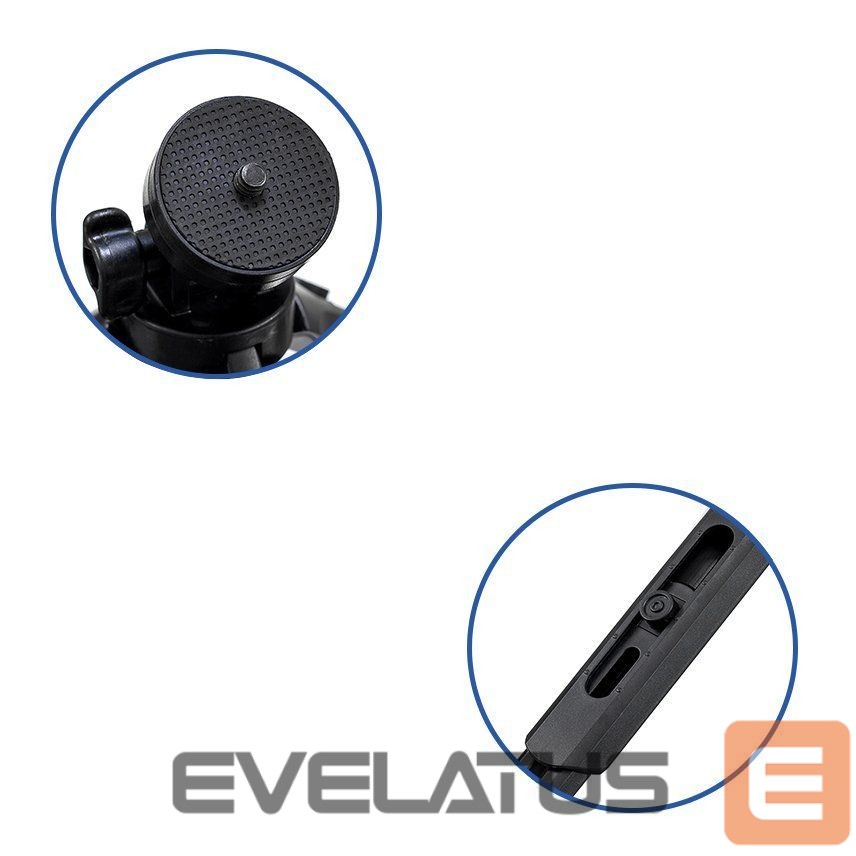 Camera accessory Hurtel Mini tripod selfie stick holder for phone camera GoPro 16 - 21 cm black