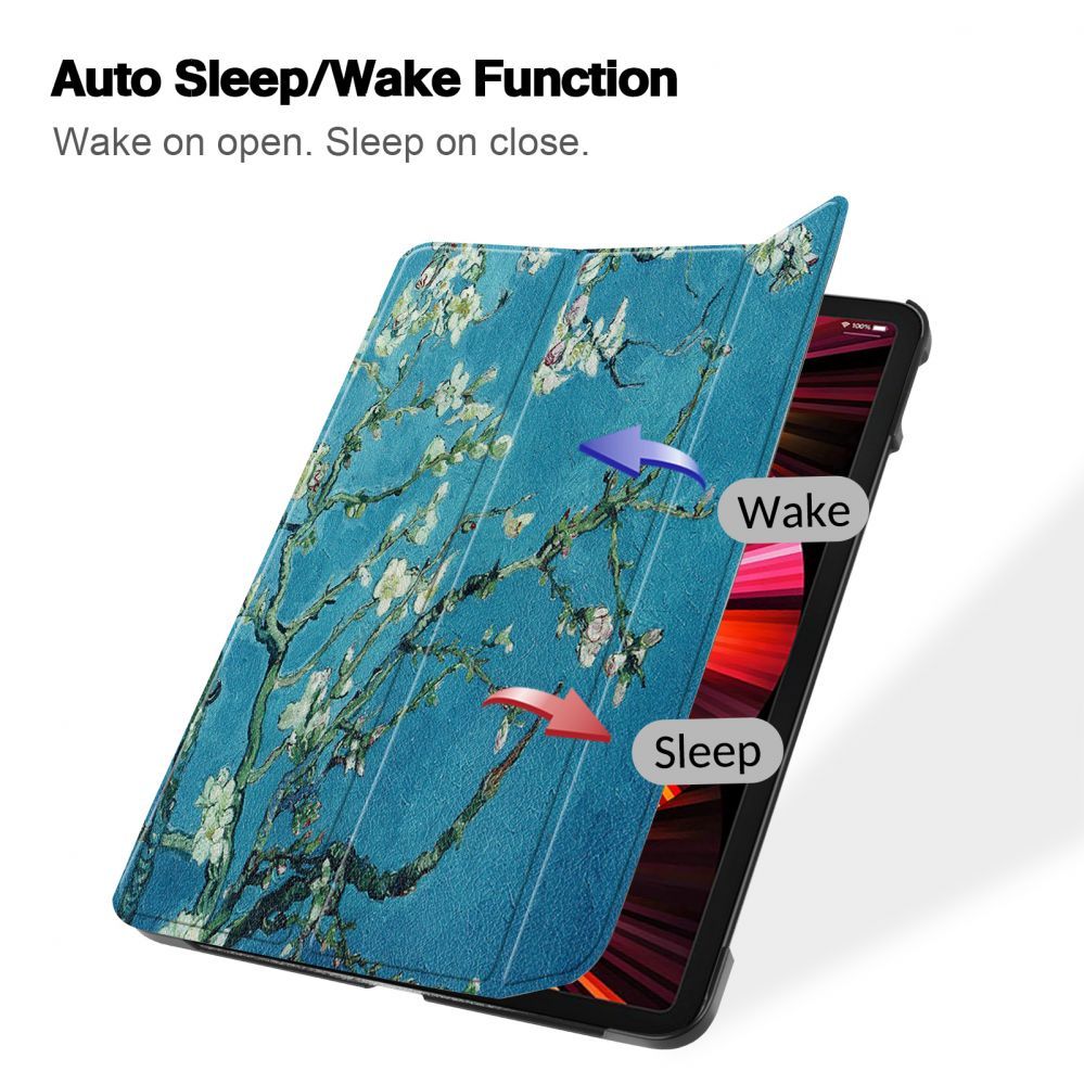 Book case iLike iPad Mini 5 7.9 Tri-Fold Eco-Leather Stand Case Sakura