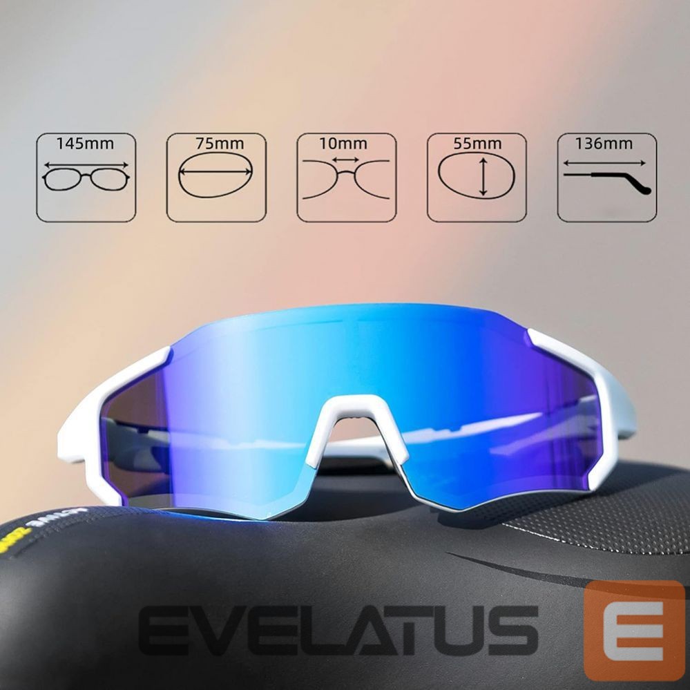 Jalgratta tarvik Rockbros Rockbros 10183 polarizing cycling glasses - blue