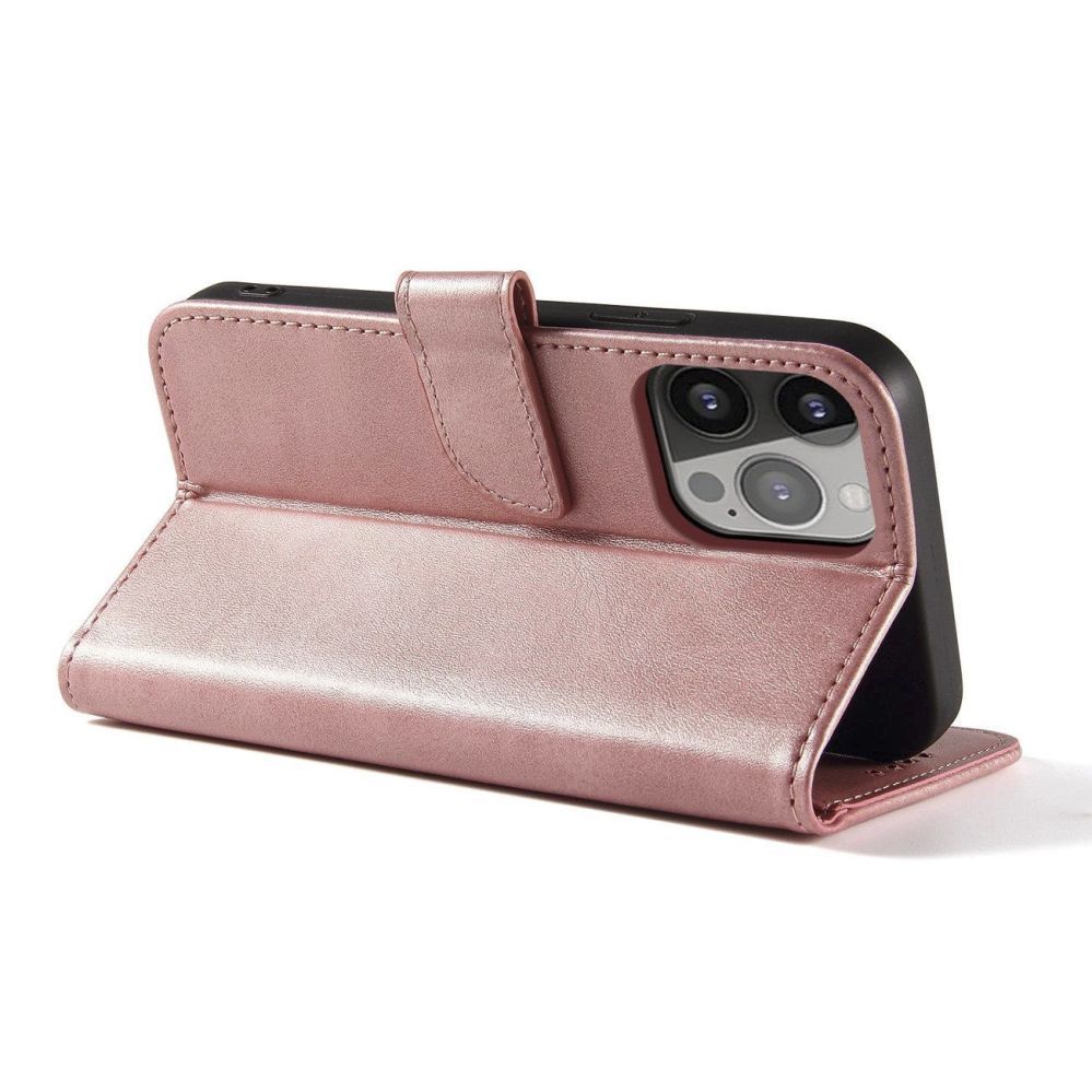 Tagakaaned Hurtel Magnet Case with flap for iPhone 16e - pink